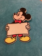 VINTAGE WALT DISNEY Mickey  Mouse NAME TAG PIN  MICKEY MOUSE DISNEYLAND - £6.67 GBP
