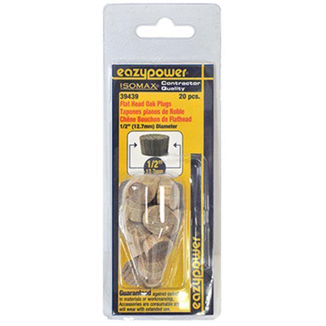 Eazypower 39439 1/2&quot; Oak Flat Head Plugs (20 Piece) - $17.30