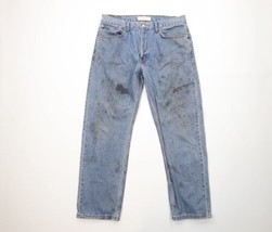 Vintage Y2K 2003 Levis 505 Mens 38x32 Thrashed Regular Fit Denim Jeans Blue - £43.38 GBP