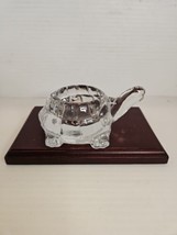Vintage Indiana Glass Turtle Crystal Clear Candle Votive Holder USA - £10.43 GBP