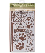 Stamperia Stencil 4.72&quot;X9.84&quot;-Forest Paw - £6.89 GBP