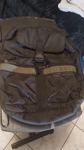 Men&#39;s Fossil Black Utilitarian Backpack Rucksack Camping Travel Carry On... - $64.51 CAD