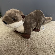 Adorable Soft 20” RIVER OTTER The Petting Zoo Brown Tan Plush Stuffed Toy - $112.71 MXN