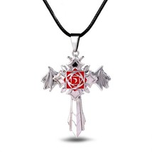 Vampire Knight Cross Necklace Tattoo Symbol Pendant Kaname Kuran Yuki Anime - £7.80 GBP