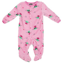Star Wars The Mandalorian Chibi Grogu Infant Footie Pajamas Pink - $17.98