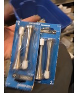 Lot Of 2 Packs EVERBILT Extra Long Spring Doorstops 4in Satin Nickel 510... - $55.29 MXN