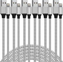 AppleMFiCertified 6Pack 3 3 6 6 6 10ft iPhoneChargerLightningCableCompat... - $18.89