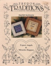 Theron Traditions Heartfelt Sentiments Vintage Counted Cross Stitch Pattern - £3.85 GBP