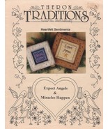 Theron Traditions Heartfelt Sentiments Vintage Counted Cross Stitch Pattern - £3.91 GBP