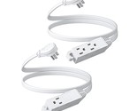 3 Outlet Extension Cord With Flat Plug, 3Ft 16/3 Awg Grounded Power Cabl... - £18.78 GBP
