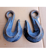 2 Vintage 1/2&quot; Steel Clevis  DIAMOND DULUTH Chain Hooks - $29.39