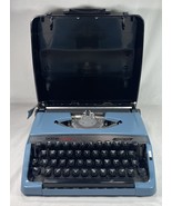 VTG Portable Blue Brother Charger 11 Correction Chrome Typewriter w/Case... - $93.14 CAD