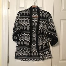 Momteau women&#39;s open front cardigan abstract print size size small - €13,33 EUR