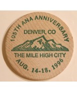 Vintage Mile High City Wooden Nickel Portland Denver Colorado 1996 - $3.95