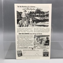 Vintage Magazine Ad Print Design Advertising Colorado Tourism - $12.86