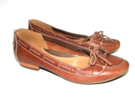 Clarks Women’s Size US 6.5 M Leather Active Air Brown Slip On Flats Buck... - $23.32