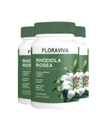 3-Pack Rhodiola Rosea Capsules - Floraviva for Energy, Focus, Mood -180 ... - $730.19 MXN
