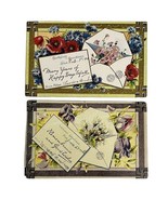Good Luck Swastika Birthday Embossed Postcard Early 1900s Floral Lot of 2 - $177.07 MXN