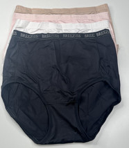 Breezies NWT 4pack microfiber brief pink black nude L panties s11 - £10.99 GBP
