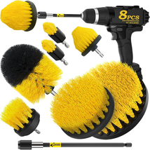 8 Piece Drill Brush Attachments Set, Power Scrubber with Extend Long Att... - $19.10