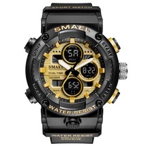 SMAEL Mens Watches Military 50m Waterproof Sport Stopwatch Alarm LED Digital Wat - £29.92 GBP