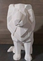 Ceramic Bisque Ready to Paint Geometric Style Sitting Lion 6x8.5 - $32.43