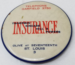 Thompson Kincade Insurance Mirror Hill Powers 1940 St. Louis Missouri Ol... - £17.80 GBP