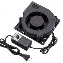 120Mm X 32Mm 110V 220V Ac Powered Fan With Speed Controller 4V To 12V, Dc Dual B - £31.96 GBP