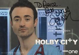 Joe mcfadden as paf holby city bbc hand signed cast card photo 177197 p thumb200