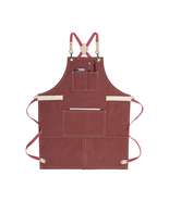 Utility Canvas Restaurant Catering Uniforms Aprons For Unisex With Pockets - £14.48 GBP