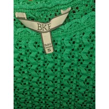 BKE Top Small Knit Tank Green Zigzag Sleeveless Scoop Neck - £7.81 GBP