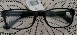 Plastic Framed Reading Eye Glasses ~ Black Frame ~ +2.50 Strength ~ K78 - $14.96