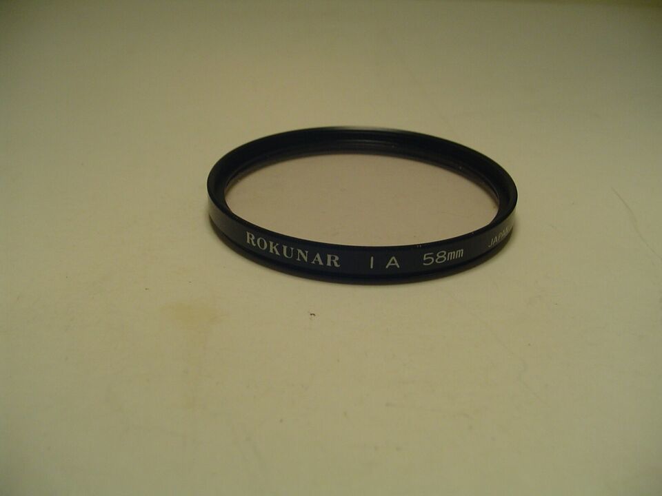 Rokunar Lens 1A  58mm Made In Japan - $4.24