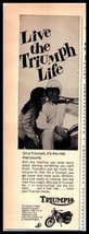 1968 &quot;CARS Magazine Print Ad - Triumph Motorcycle A4 - $34.68 MXN