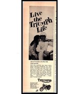 1968 &quot;CARS Magazine Print Ad - Triumph Motorcycle A4 - $34.68 MXN