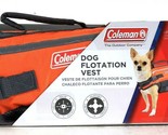 1 Count Coleman Up To 15 Lbs Dog Flotation Vest High Visibility Durable ... - $37.99