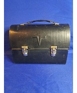 Vintage Thermos Black Metal Work School Lunch Box Lunchbox Rusty Prop Di... - £29.41 GBP