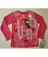 Disney Frozen Girls Long Sleeve T-Shirts Size  4  NWT - £8.30 GBP