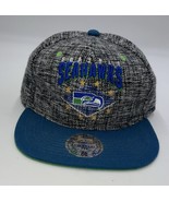 Seattle Seahawks Mitchell &amp; Ness SnapBack Adjustable Hat Speckled Gray - £54.71 GBP