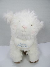 Hallmark Plush White Lamb w/Cross Precious Little Lamb Polka Dot Bib Rel... - $11.30