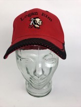 Vintage Logan Elm High School Braves Hat Hook & Loop Closure Red Osfm Otto Caps - $17.88