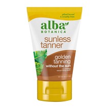 Alba Botanica Sunless Tanner, Lotion for Face and Body, Golden Tanning without t - £16.87 GBP