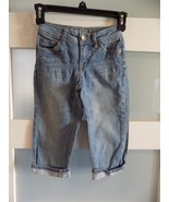 JUSTICE CAPRI DENIM JEANS SIZE 8S GIRL&#39;S - $262.29 MXN