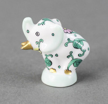 Herend Figurine Miniature Elephant Siang Blanc SBC Collection White Dynasty - £65.89 GBP
