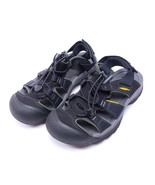 Keen Women's Whisper Fisherman Sandals Black/Gray 1014962 Size 7.5 Waterproof EU - $25.23