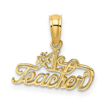 14k #1 Teacher Charm K2806 - £80.70 GBP