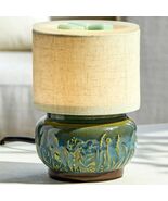 Better Homes & Gardens Mini Lamp Fragrance Wax Warmer Blue Green Cream Shade NEW - $776.55 MXN