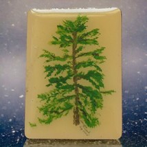 Pine Tree Fir Pin Artisan Signed Handpainted Tie Tack Lapel Enameled 200... - $14.84