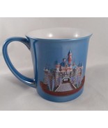 Disneyland Castle Peter Pan Tinker Bell 3D Coffee Cup Mug  Blue Vintage - $348.38 MXN