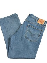 Levis Strauss 505 Mens 40x30 Blue Denim Jeans Straight Leg Regular Fit Z... - $19.31